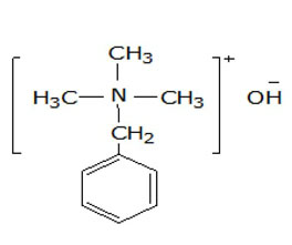 芐基三甲基氫氧化銨 ，40%（甲醇溶液）